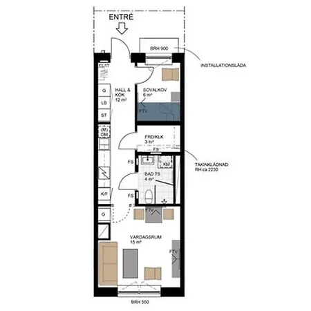 Appartamento Cozy 2 Stops-15 Mins Away From Center Stoccolma